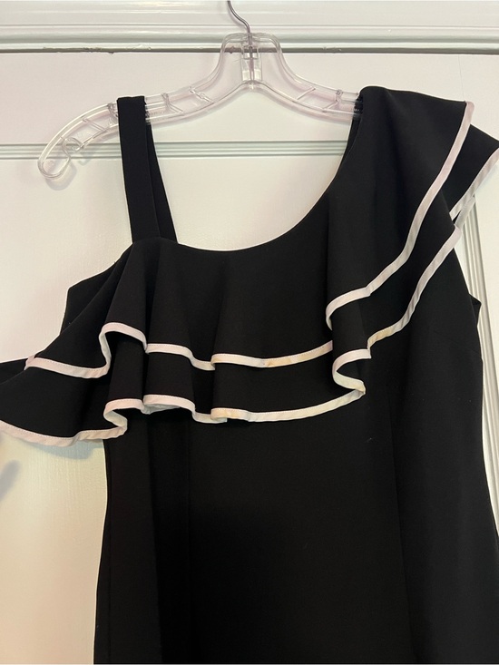 Aqua One-Shoulder Ruffled Mini Dress